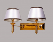 На фотографії Бра Декоративне SA-1001/2W GD+ Shade з розділу Декоративні колір корпусу Золото на 2 джерела світла