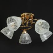 На фотографії Люстра Декоративна SH-67107/5A FG з розділу Декоративні колір корпусу Золото на 5 джерела світла