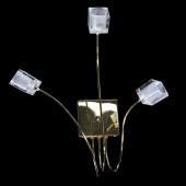 На фотографії Светильник Настенный 28032/3H з розділу Настінні колір корпусу Золото на 3 джерела світла