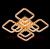 На фотографії Люстра Світлодіодна SY-7942/4+4 GD DIMMER з розділу Світлодіодні колір корпусу Золото на 8 джерела світла