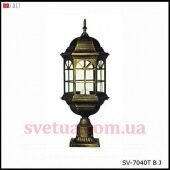 На фотографии Садово - парковый светильник Столбик SV-7040/1T 6 B из раздела Столбики цвет корпуса Хром на 1 источника света