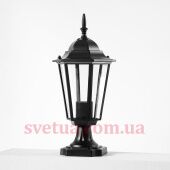 На фотографии Садово - парковый светильник Столбик KX-10402 BK из раздела Столбики цвет корпуса Чёрный на 1 источника света