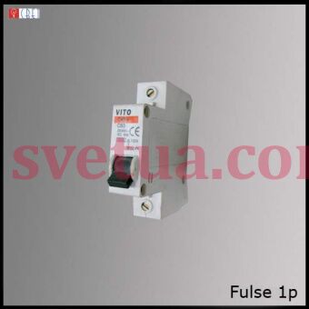 На фотографії Автоматичний вимикач FUSE 1P 40A з розділу Автоматичні вимикачі колір корпусу Білий матовий на  джерела світла