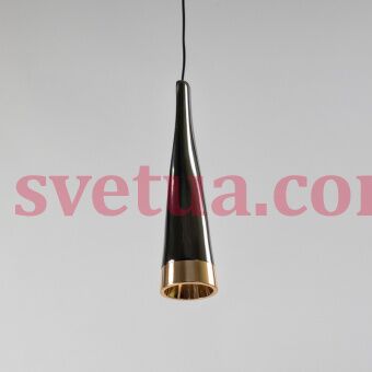 На фотографії Люстра декоративна D6011 BK+S GOLD з розділу Декоративні колір корпусу Комбінований на 1 джерела світла