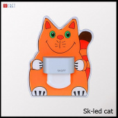 На фотографии Светильник Детский SK-Led  CAT STICK  G/WW из раздела Детские цвет корпуса Оранжевый на 1 источника света