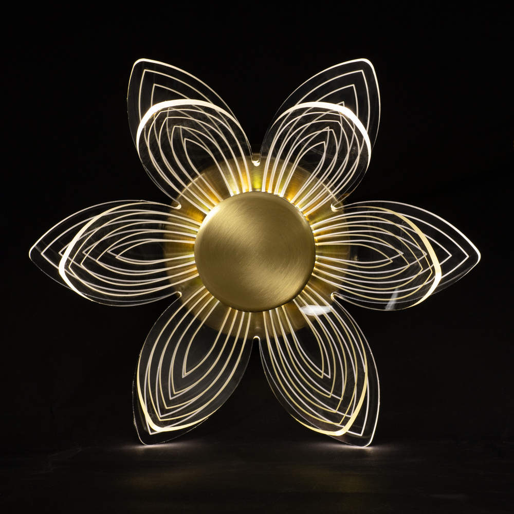На фотографії Світильник Y-8909/1 FGD з розділу Світлодіодні колір корпусу Золото на 1 джерела світла