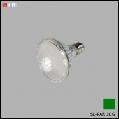 На фотографии Лампочка светодиодная SL-PAR 30 GN зеленая из раздела Светодиодные цвет корпуса  на  источника света