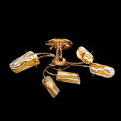 На фотографії Люстра Декоративна SR-9834/6C FG з розділу Люстри колір корпусу Золото на 6 джерела світла