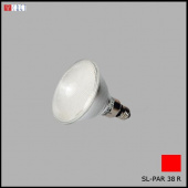 На фотографии Лампочка светодиодная SL-PAR 38 RD красная из раздела Светодиодные цвет корпуса  на  источника света