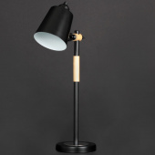 На фотографии Настольная лампа Декоративная SWT-25110 BK E27 из раздела Декоративные цвет корпуса Чёрный на 1 источника света