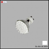 На фотографии Лампочка Светодиодная SL-GU10- 30 W белая из раздела Светодиодные цвет корпуса  на  источника света