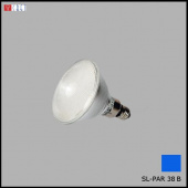 На фотографии Лампочка светодиодная SL-PAR 38 BL синяя из раздела Светодиодные цвет корпуса  на  источника света