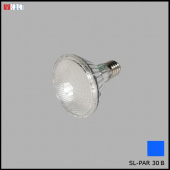 На фотографии Лампочка светодиодная SL-PAR 30 BL синяя из раздела Светодиодные цвет корпуса  на  источника света