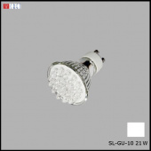 На фотографии Лампочка Светодиодная SL-GU10- 21 W белая из раздела Светодиодные цвет корпуса  на  источника света