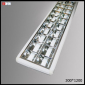 На фотографии Промышленный светильник 300*1200 из раздела Промышленные светильники цвет корпуса Белый на 2 источника света