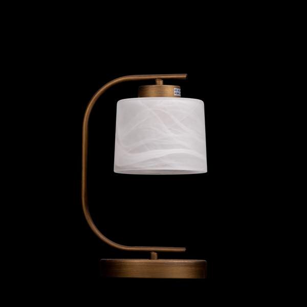 На фотографії Настільна лампа  27358/1T WT з розділу Декоративні настільні лампи колір корпусу Коричневий на  джерела світла