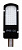 На фотографии Уличный led светильник Origin S 30Вт 5000К из раздела Прожекторы светодиодные цвет корпуса Чёрный на  источника света