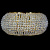 На фотографії Бра Хрустальное SW-B28887/3W G9 GD з розділу Кришталеві колір корпусу Золото на 3 джерела світла