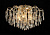 На фотографії Люстра Кришталева SR-E1627/6+6 FG з розділу Кришталеві колір корпусу Золото на 12 джерела світла