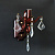 На фотографии Бра Хрустальное SZ-9572/1W из раздела Хрустальные цвет корпуса Тёмное дерево на 1 источника света