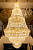 На фотографії Люстра Кришталева 7003/166 A+B+C+D+E+F FGD з розділу Люстри VIP Класу колір корпусу Золото на 166 джерела світла