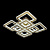 На фотографии Люстра Светодиодная SY-19379/4+4 GD из раздела Светодиодные цвет корпуса Золото на 8 источника света