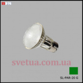 Лампочка світлодіодна SL-PAR 20 GN зелена фото