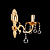 На фотографии Бра Декоративное SZ-9538/1W SG из раздела Классические цвет корпуса Золото на 1 источника света