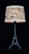 На фотографии Настольная лампа Декоративная SD-3868/1T FWH из раздела Декоративные цвет корпуса Чёрный на 1 источника света