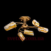 На фотографии Люстра Декоративная SR-9834/6C FG из раздела Люстры цвет корпуса Золотой на 6 источника света