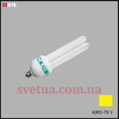Лампа енергосберігаюча HJP2-75 YL жовта фото