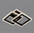 На фотографії Люстра Світлодіодна SC-3123/2W BK з розділу Світлодіодні колір корпусу Чорний на 2 джерела світла