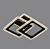На фотографии Люстра Светодиодная SC-3123/2W BK из раздела Светодиодные цвет корпуса Чёрный на 2 источника света
