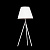 На фотографії Настільна лампа Декоративна SWT-2045 BASE+SHADE WH з розділу Декоративні настільні лампи колір корпусу Білий на  джерела світла