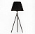 На фотографії Настільна лампа Декоративна SWT-2045 BASE+SHADE BK з розділу Декоративні настільні лампи колір корпусу Чорний на  джерела світла
