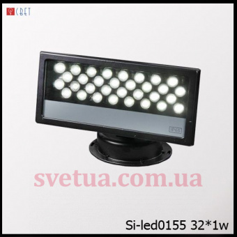 На фотографии Технический светильник Прожектор SI-CBLED0155 32*1W WHITE из раздела Прожекторы светодиодные цвет корпуса Черный на 36 источника света