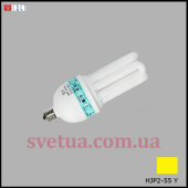 Лампа енергосберігаюча HJP2-55 YL жовта фото