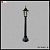 На фотографії Садово-парковий світильник SV-7042/1L B + water pipe з розділу Стовби колір корпусу  на 1 джерела світла