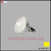 Лампочка светодиодная SL-PAR 38 YL желтая  фото