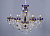 На фотографії Люстра Класична  L-13-001/06/1-A  F sapphire GD з розділу Класичні колір корпусу Золото на 6 джерела світла