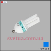 Лампа енергосберігаюча  HJP4-55 BL синя фото