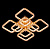 На фотографии Люстра Светодиодная SY-7942/4+4 GD DIMMER из раздела Светодиодные цвет корпуса Золото на 8 источника света