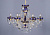 На фотографии Люстра Классическая  L-13-001/06/1-A  F sapphire GD из раздела Классические цвет корпуса Золото на 6 источника света
