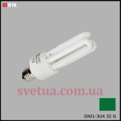 Лампа енергосберігаюча GNJ1 3U4-32 GREN зелена фото