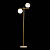 На фотографії Торшер Декоративний TY-3012 BRASS з розділу Декоративні колір корпусу Античне золото на 2 джерела світла