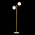 На фотографии Торшер Декоративный TY-3012 BRASS из раздела Декоративные цвет корпуса Античное золото на 2 источника света
